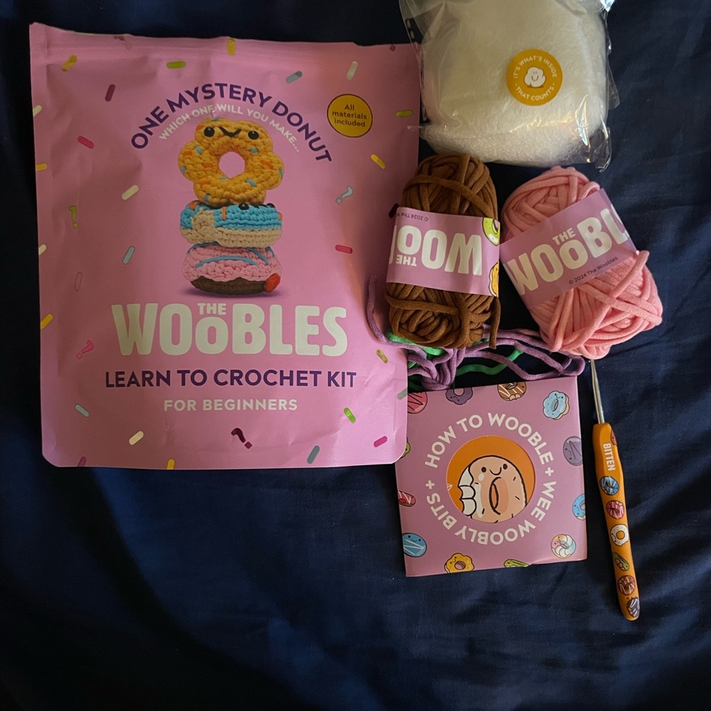 The Woobles Crochet Kit Mystery Donut Series 3